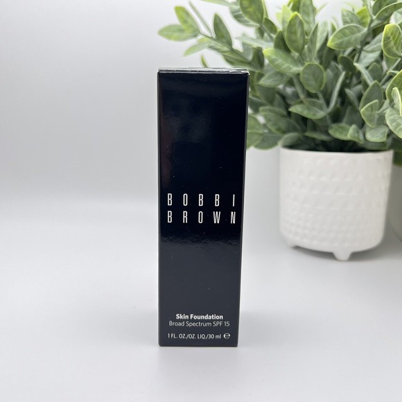 Bobbi Brown Skin Foundation Long-Wear Lightweight SPF15 Cool Ivory C-026 NEW - Picture 5 of 7